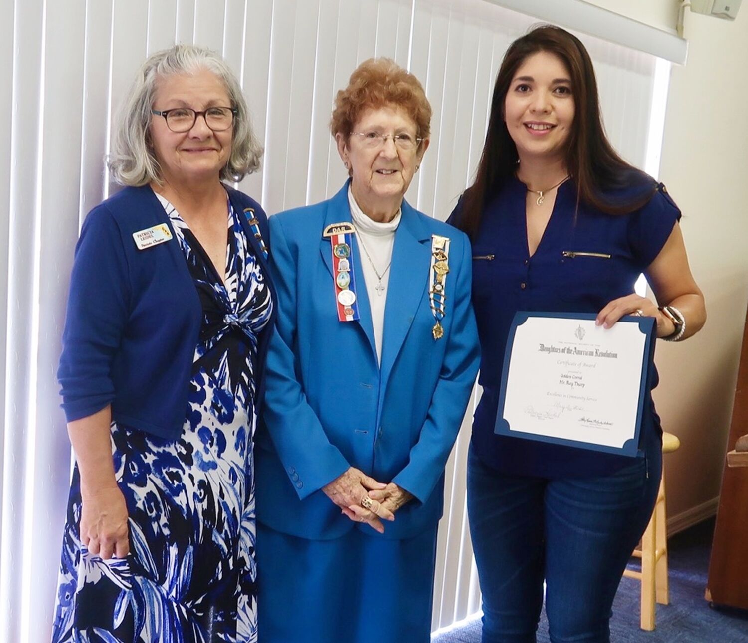 DAR award Claudia Tharp excellence award